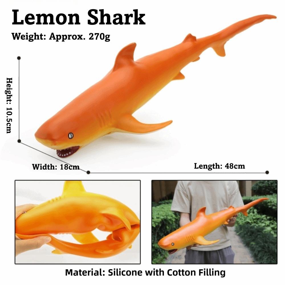 Large Size Ocean Animals Action Figures Great White Shark Model Ocean Animal Simulation