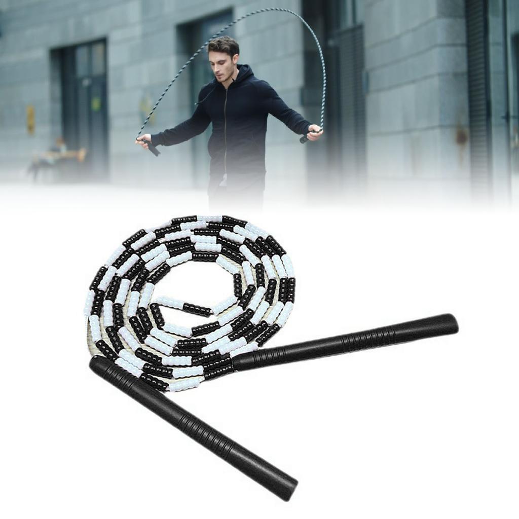 Скакалка пластиковая гибкая регулируемая мягкая проволочная для тренировок дома, черная