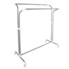 BAOYOUNI Balcony Drying Rack, Clothes Drying Stand with Casters, Extra Large Laundry Dryer with Stainless Steel Wrapped Pipes and Rust-Resistant Treat