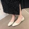 Fashion Woman Spring Casual Square Toe Low Soft Soled Shoes Lolita Ballerina Flats Female Elegant French Retro Mary Janes