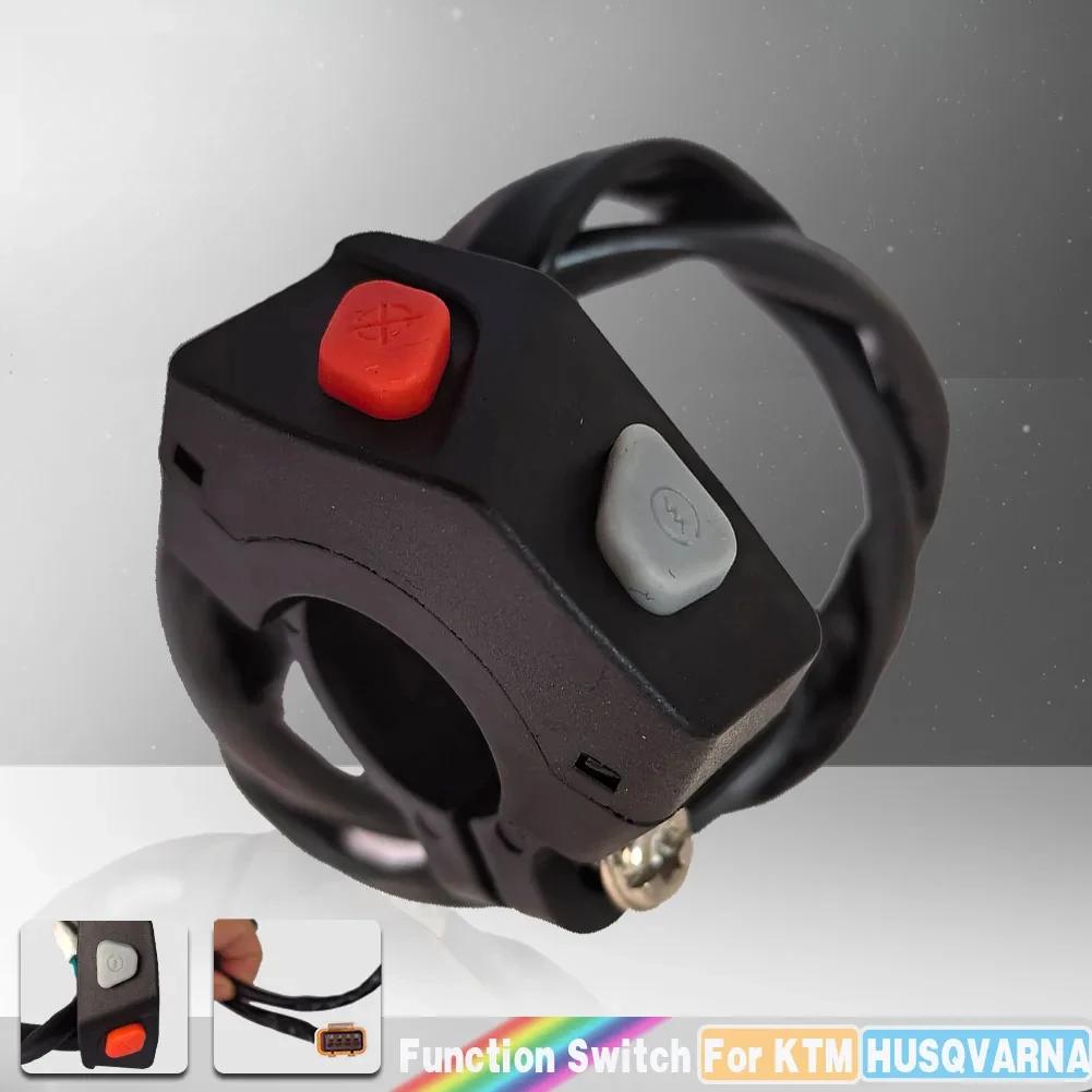 Universal 2-in-1 Motorcycle Switch Button Electric Flameout Starter Stop ON/OFF Horn Kill for KTM EXC-F SXF XC TE Accessories