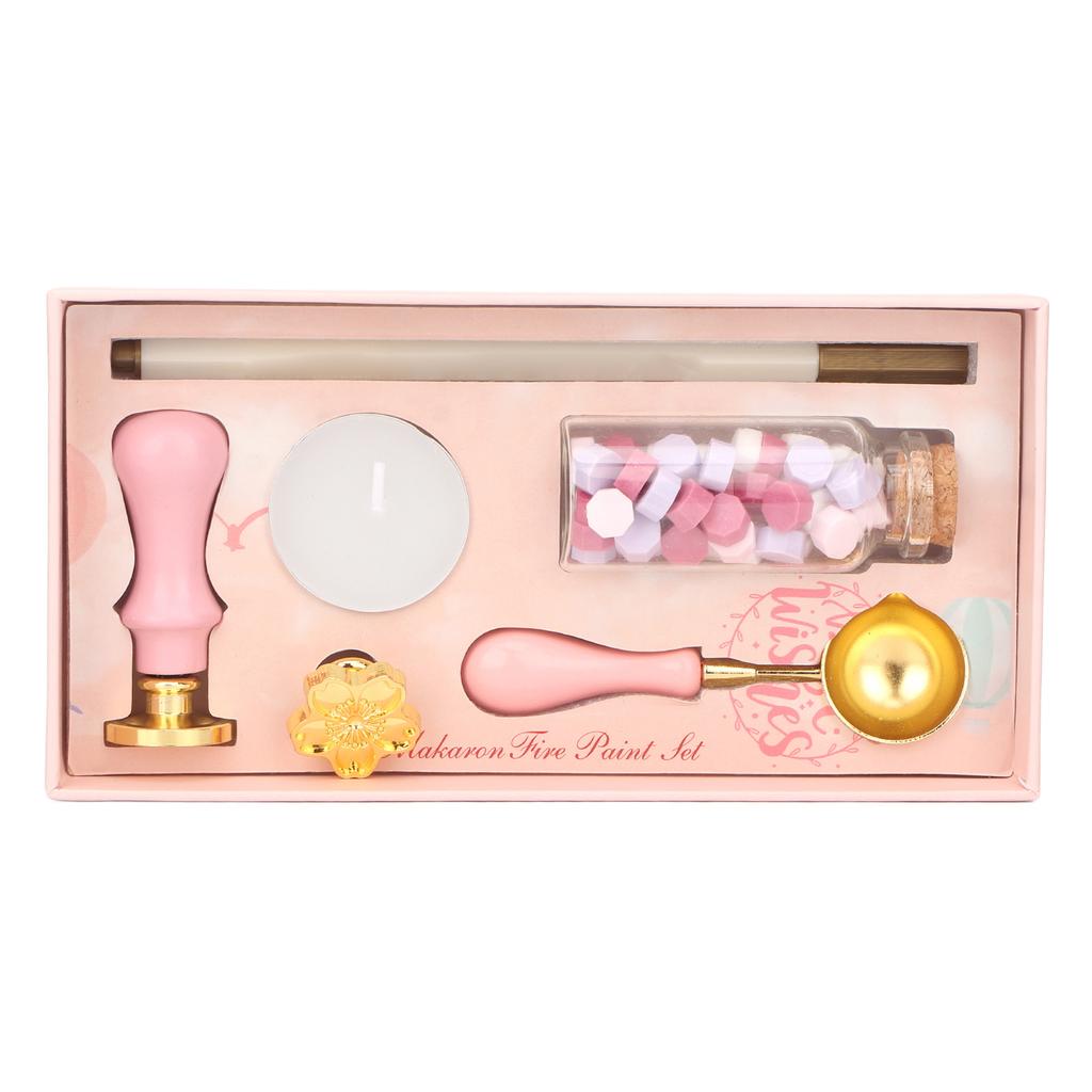 Wax Sealing Kit  Making  Removable Handle Vintage Style Sealing Wax Set for Letter Handicraft