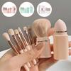 8 шт./компл. набор кистей для макияжа для путешествий, выдвижной портативный набор кистей для макияжа с мягкой синтетической щетиной для красоты на ходу