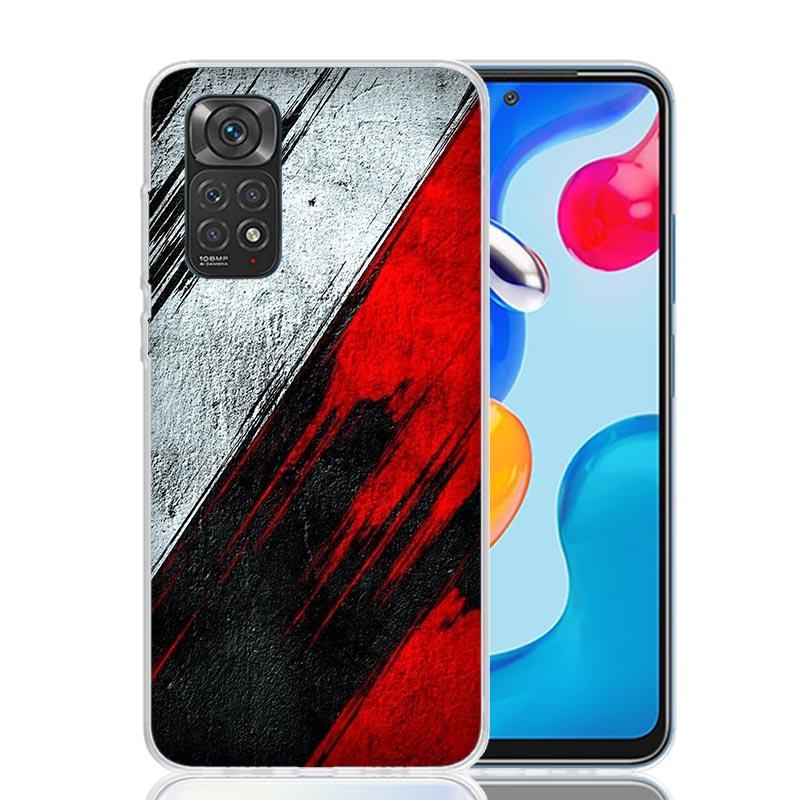 Чехол для телефона с флагом Польши для Xiaomi Redmi Note 15 14 13 12S 12 Pro Plus 11S 11E 11 11T 10S 10 Арт Мягкий чехол с узором Redmi Note 14