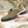 Sandals Men's Summer Mesh Breathable Hollow Mesh Shoes Outdoor Mountaineering Sports Leisure Driving Wading River Beach Shoes