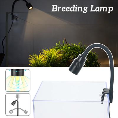 Светодиодный аквариумный прожектор, лампа-прищепка для аквариума для водных растений, кораллов, регулируемое освещение для аквариумов с декором в стиле тропического леса