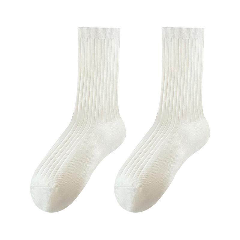 Female Autumn New Product Solid Color In The Tube Pile Socks