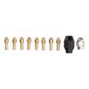 Drill Chuck Collet Set for Replacement 4485 Brass Quick Change Rotary Drill Nut Tool Set With 2 Nut