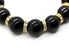 AAAA лучший натуральный камень оникс 16 мм молитвенный браслет из бусин натуральный камень [Sekki] [b103]