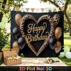 Party Backdrop Birthday Heart Photo Booth Background Front Door Decor