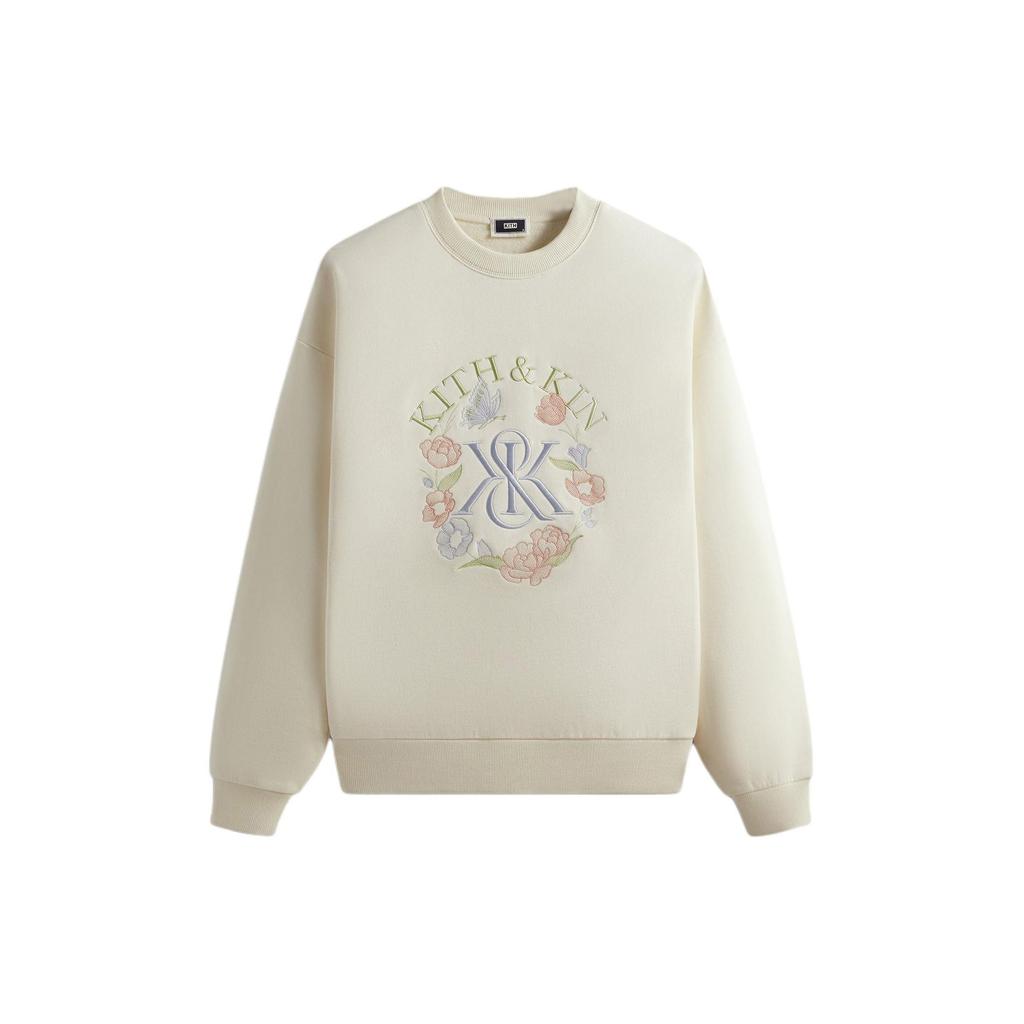 Kith Мужские топы K&K Monogram Nelson Crewneck Sandrift кремового цвета KHM031992-104