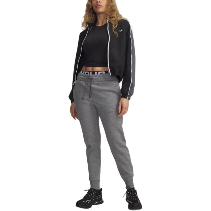 Under Armour Rival Fleece Модные Универсальные Мягкие Удобные Трикотажные Спортивные Штаны Женские низ 1379438-028