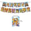 30pcs Digital Monster Party Supplies Include a Banner, Cake Toppers, Balloons