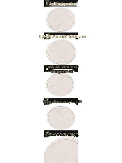 GL6 Stainless Steel Fuel Tank Cap Sequin: Anti-Scratch Decorative Sticker Car Accessory.