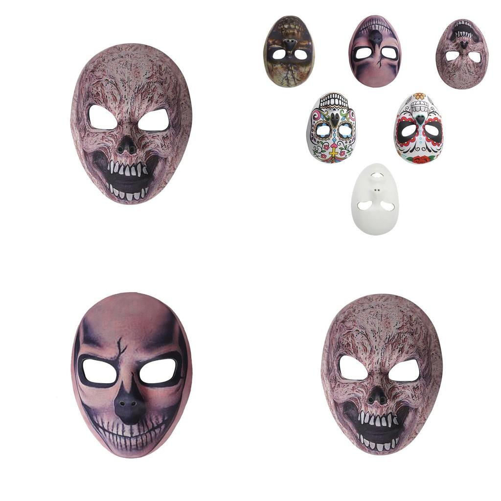 Halloween Costume Mask Material With Spooky Skull Designs For Costume Events And Stage Shows