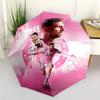 Messi's Celebration Pose Outdoor Automatic Umbrella with 8-Rib Foldable Design Durable Everyday Carry Umbrella Elegant Women's Umbrella