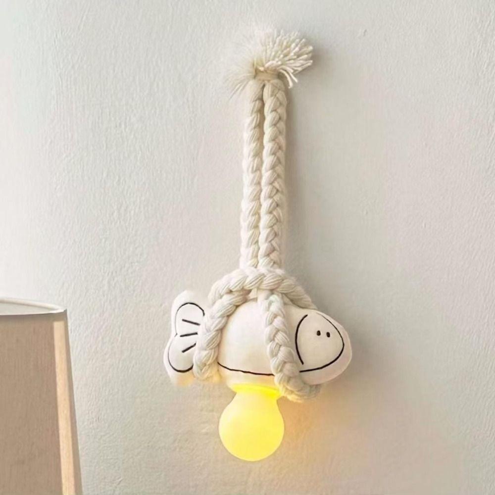 Hanging LED Bedside Lamp Cartoon Fish Baby Feeding Lamp  for Home Decoration
