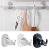 Curtain Rod Hook Two Installation Ways Self-adhesive No-punching Anti-slip with Screw