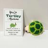 1PC Desk or Car Accessory Perfect Gift Handmade Crochet Turtle Wool Knitting Doll Soft Cotton Yarn