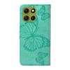 For Motorola Moto G86 5G/G86 Power 5G Wallet Case Floral Butterfly Imprinted Leather Phone Cover Stand