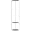 LED Floor Lamp 5-Level Dimmable Standing Lamp with Shelf, RGB Color Change, Remote Control