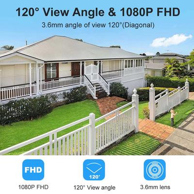 Tuya Bullet IP-камера наружная 120° широкоугольная 1080P камеры безопасности WiFi умный дом детектор движения металлический корпус веб-камера Alexa