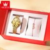 OLEVS 3620 Women Watch Luxury Brand Diamond Quartz Watch Fashion Automatic Calendar Waterproof Women Watch Bracelet Set Reloj