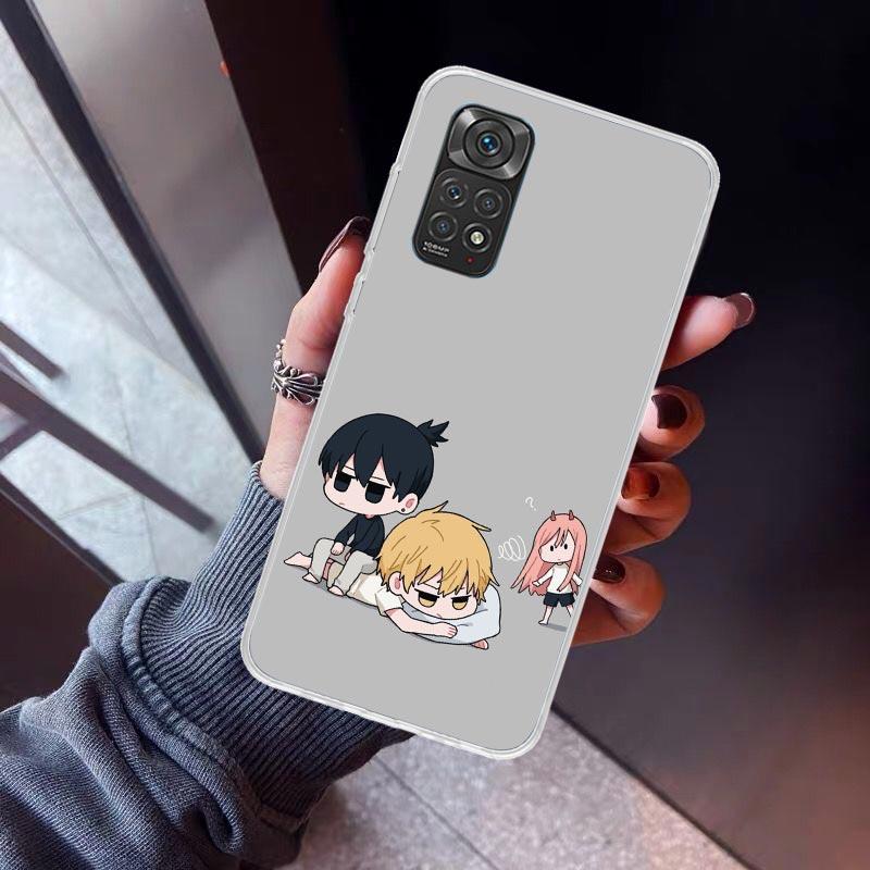 C-Chainsaw Mans Cute Phone Case For Xiaomi Poco X5 X6 X7 Pro F7 Ultra M7 Redmi 15C 15 13C 13 12C 12 10 10C 10A 9 9C 9T 9A Cover