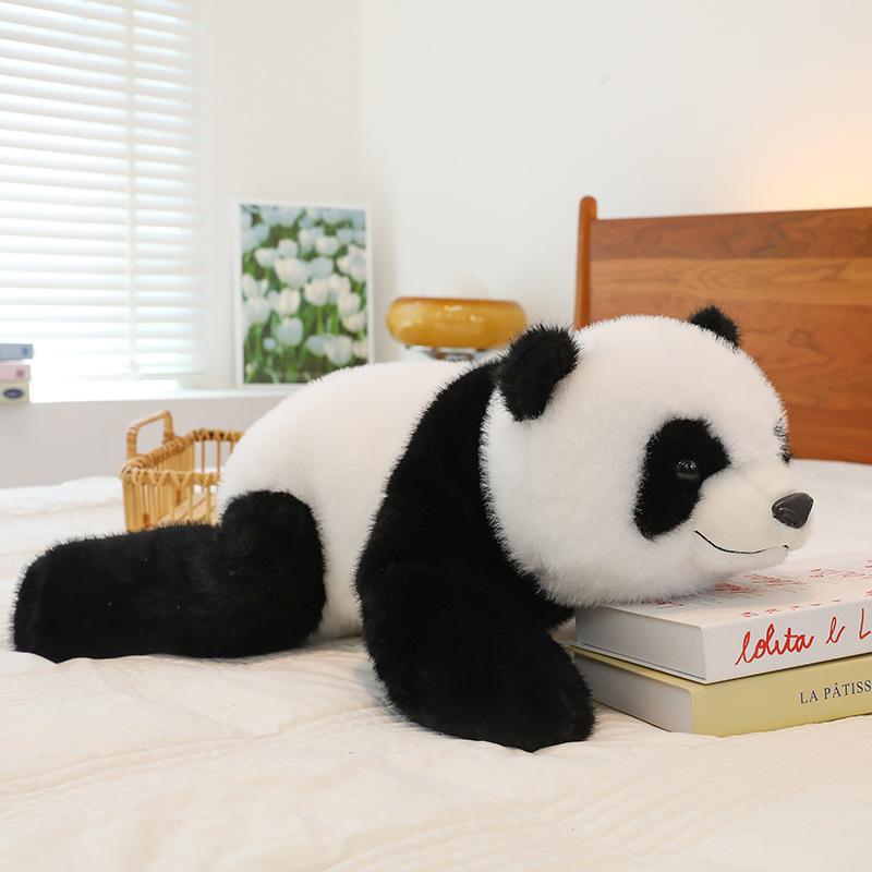 Милая лежащая плюшевая игрушка белый медведь, панда, обнимающая медведь, кукла, подарок, кукла, успокаивающая подушка для сна