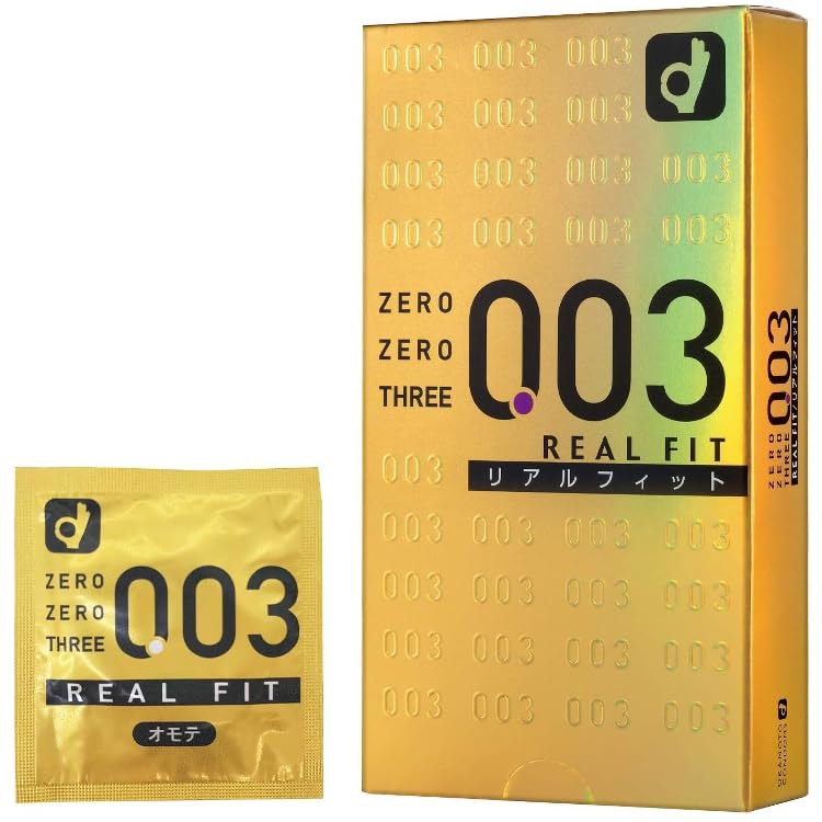 Презервативы Okamoto Rubber Okamoto Zero Zero Three Real Fit 10 штук Оригинальный чехол для презерватива Pepe Lotion Prologue 5 мл [Набор 3] 0,03 + +