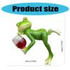Детальное украшение для подвешивания сбоку горшка в виде лягушки, реалистичная подвеска для горшка в виде лягушки, идеально подходит для украшения дома и сада