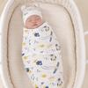 Cartoon Newborn Photography Blanket Animal Infant Swaddle Blanket Blanket Hat Set Infant Care