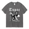 Rared Tupac 2pac T-Shirt Cotton T-Shirt Casual Tee Streetwear Summer O-neck Short Sleeves Luxury Brand WoClothing