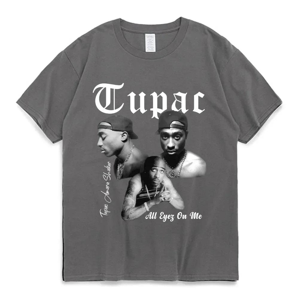 Rared Tupac 2pac T-Shirt Cotton T-Shirt Casual Tee Streetwear Summer O-neck Short Sleeves Luxury Brand WoClothing