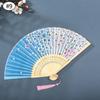 Vintage Silk Folding Hand Fan Chinese Japanese Bamboo Fans Craft Gifts Women Dance Performance Props Home Decoration Ornaments