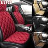 1/2PCS Car Seat Cover Front Rear Flocking Cloth Cushion Non Slide Auto Accessories Universal Seat Protector Mat Pad Keep Warm In Winter