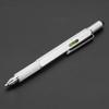 7 In 1 Multifunctional Pen Touch Screen Stylus Capacitive Pen with Screwdriver Ruler Levelgauge Refillable Ballpoint Pencil Tool