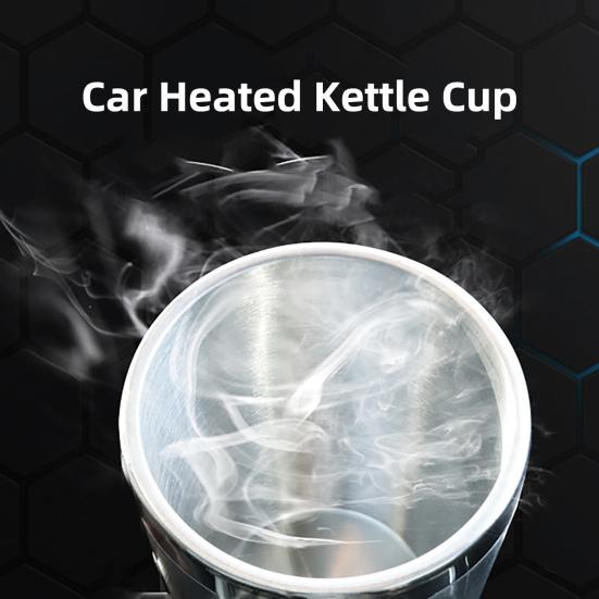 Автомобильный электрический чайник, съемный, с быстрым нагревом, 12/24 В, 300 мл, электрический автомобильный чайник из нержавеющей стали с подогревом, чашка для воды, чая, кофе, молока