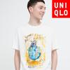 Uniqlo Футболка с принтом «Япония, мир для всех», короткий рукав, стандартный покрой, Франческо Риссо