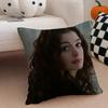 AAnne HHathaway Cushion Cover Throw Pillow Cover Hidden Button Durable Polyester Chair Cushion