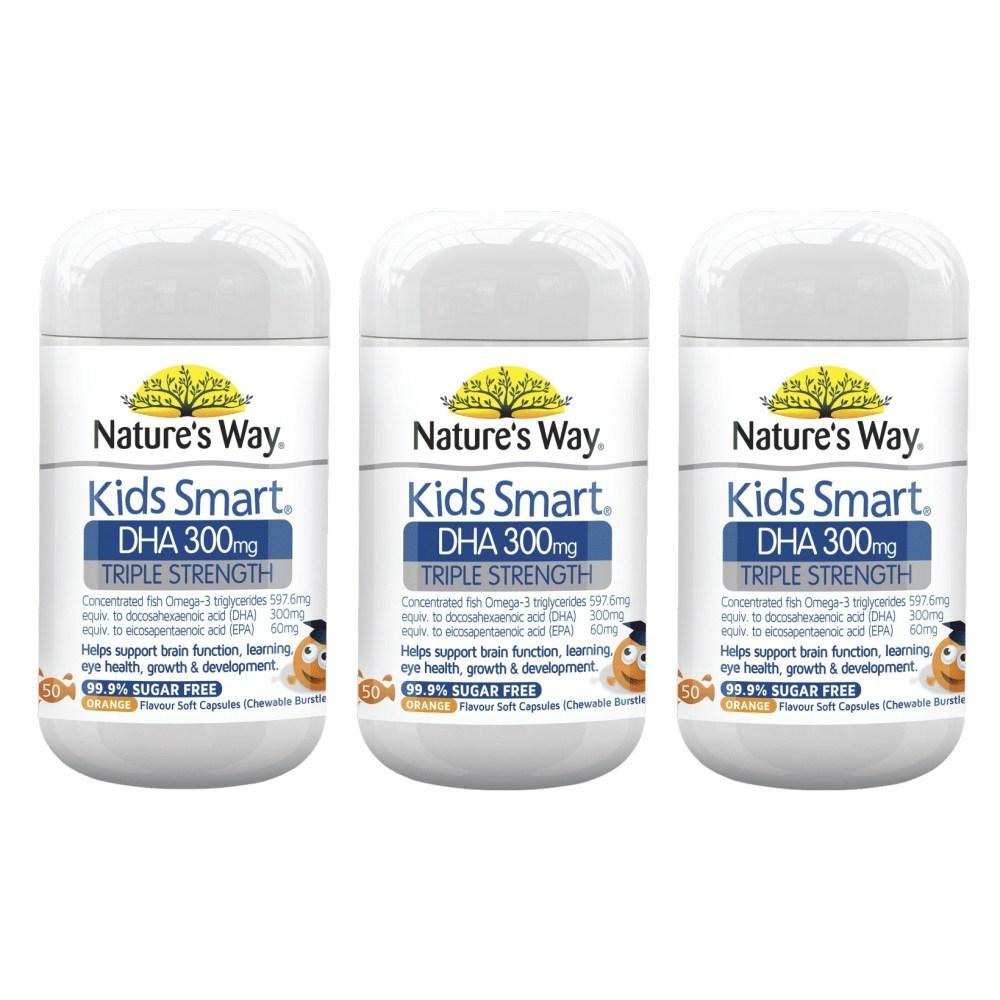 Nature's Way Kids Smart ДГК 300 мг Тройная сила 50 капсул x 3 шт