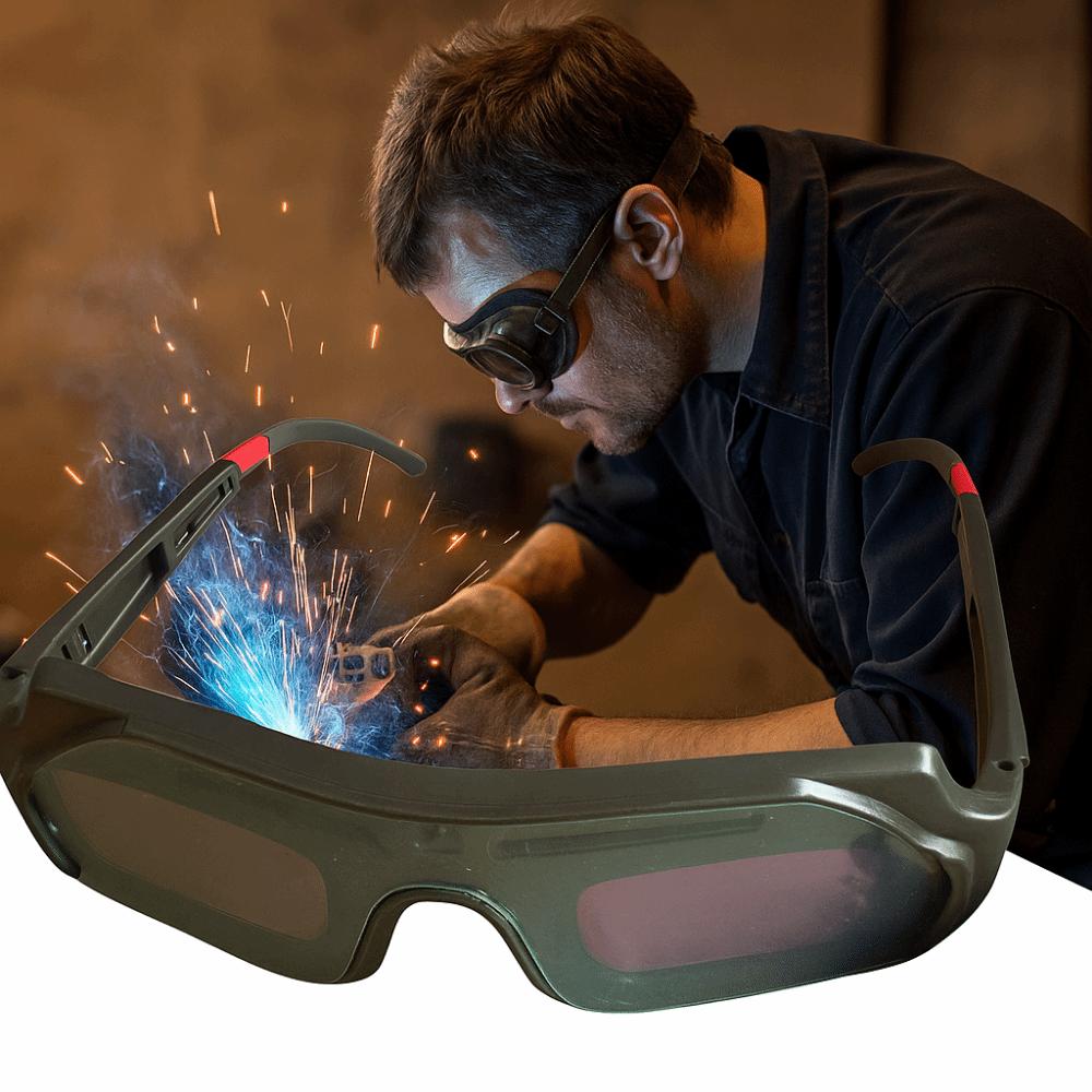 Solar Powered Automatic Dimming Welding Glasses Anti-glare Welding Goggles Soldering