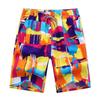 Cool Elastic Waist Deep Crotch Print Breathable Men Swimwear for Adult Trunks