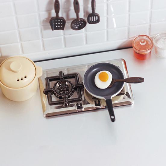 1:12/1:6 кукольных миниатюрных газовых плит, реалистичные двойные модели плит, сделай сам, кукольная жизнь, микросцена, орнамент, кукольный дом, кухонный декор, аксессуары