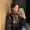 Women's Classic Leopard Print Scarf: Imitation Cashmere Shawl, Warm Autumn-Winter Korean Style Neck Warmer