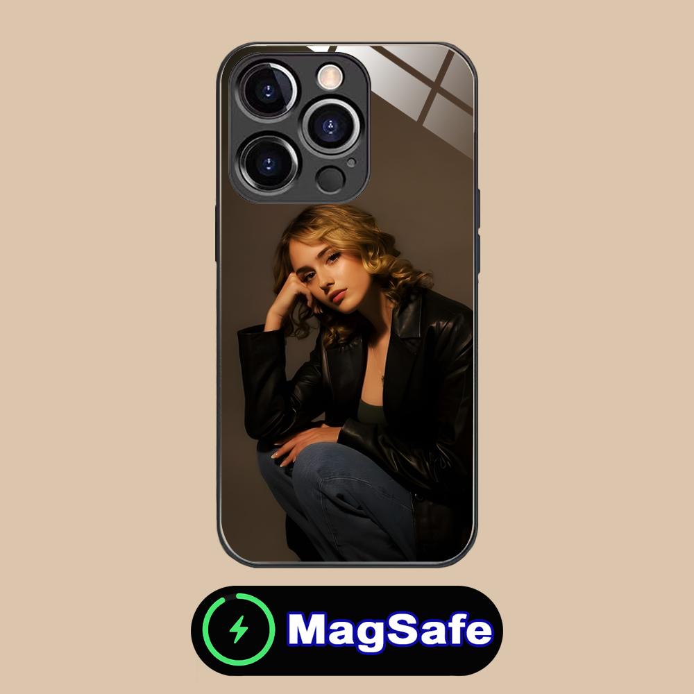 Чехол для мобильного телефона Julia Butters для iPhone 17 16 15 14 13 12 11 Air Pro Max Plus Mini MagSafe Стеклянный Цветной Чехол Роскошный