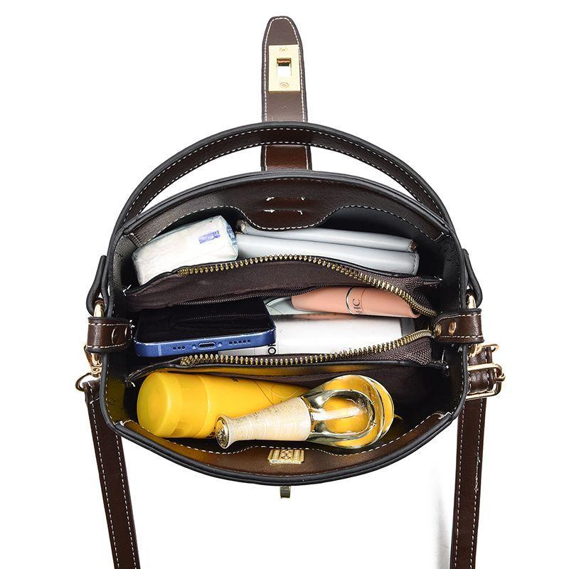 Женская сумка, модная сумка через плечо, большая вместимость с женской ручной сумкой-ведром