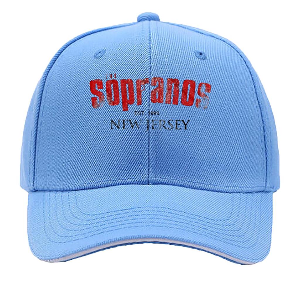 The Sopranos Grungy Red Texture New Jersey Typography Graphic Sandwich Baseball Cap For WoUnisexs Unisex FeUnisex Beach Dad Hat