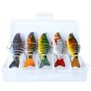 3/5Pcs Fishing Lures 3D Swimming Bait with Treble Hooks Realistic Looking