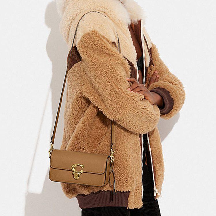 COACH Studio Cow Leather Handbag, Crossbody Bag, Shoulder Bag Small Women's Brown CE331-B4LCA